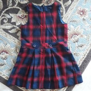 Lands End Plaid Jumper 